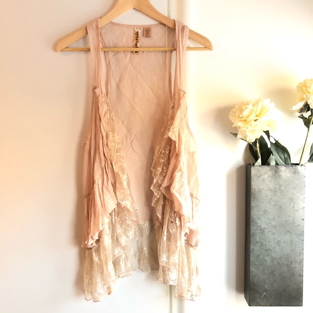 Blush Lacey Layering Top - Size M ✨
